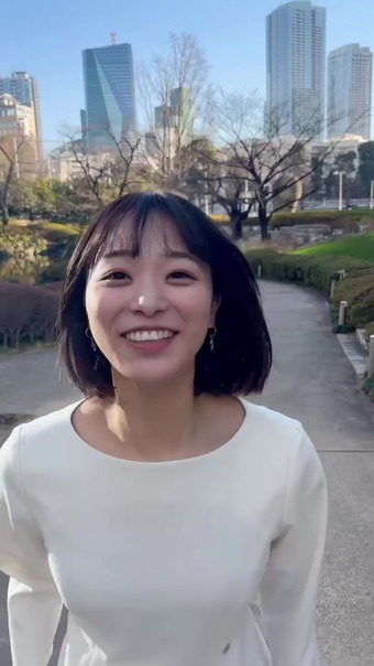 今井春花キャスター　走ってきて巨乳が揺れる！！【GIF動画あり】