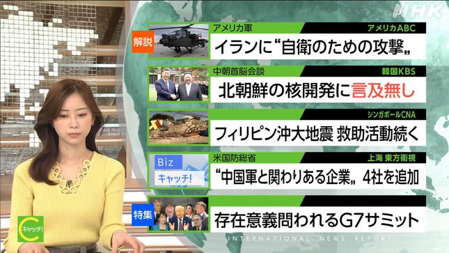 川口由梨香 キャッチ！世界のトップニュース 5