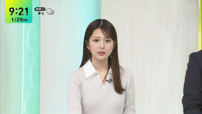 黒田みゆアナ　ニットの胸元！！