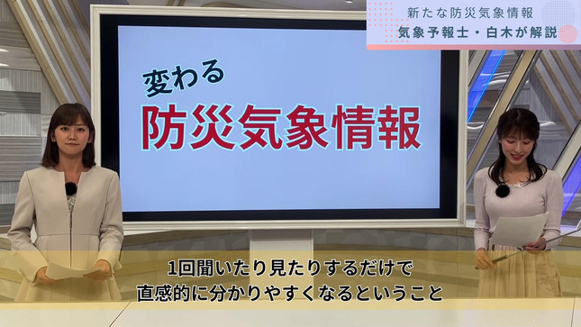 変わる防災気象情報を白木アナが徹底解説 5