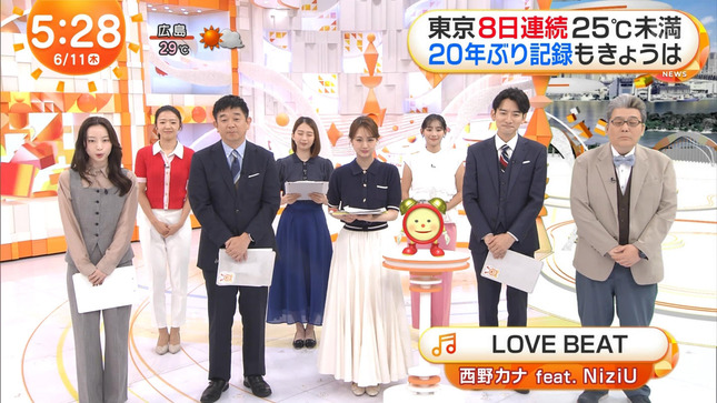 井上清華 めざましテレビ 9