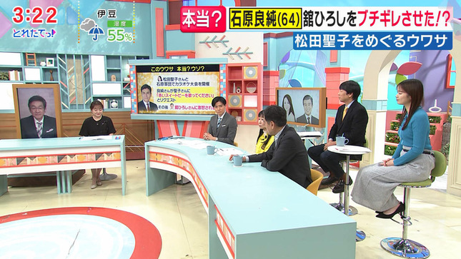 橋本和花子アナ　ピタピタニットの横乳！！