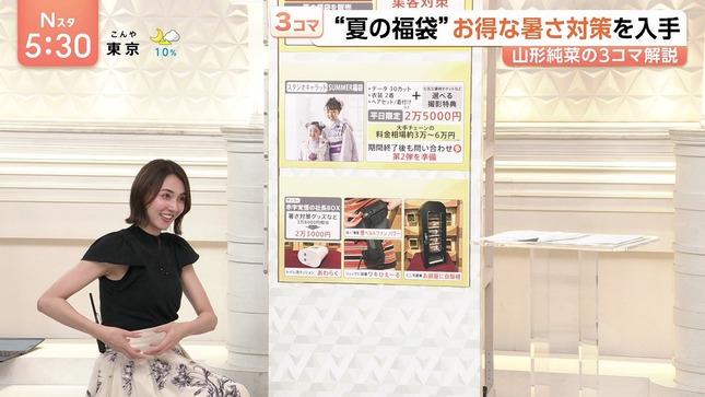 山形純菜アナ セクシーに脇チラ!!【GIF動画あり】
