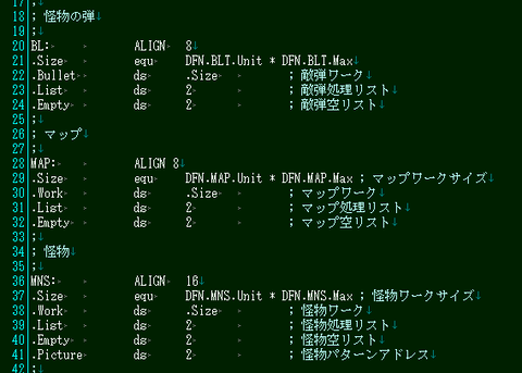 リストだらけ