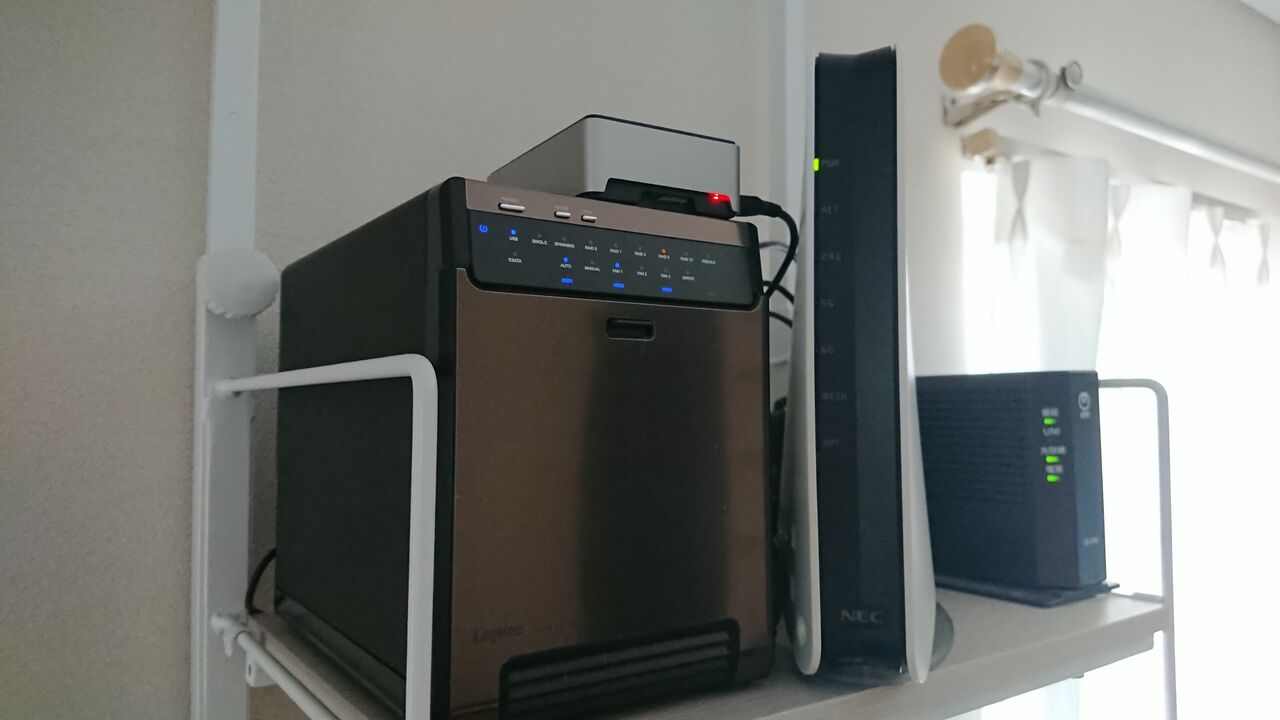 バッファロー BUFFALO RAID 5 USB3.0 外付ハードディスク 4ドライブ