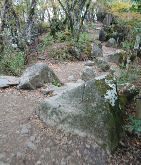 なかなか険しい山道