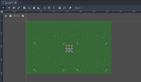スライムを画面中央に
