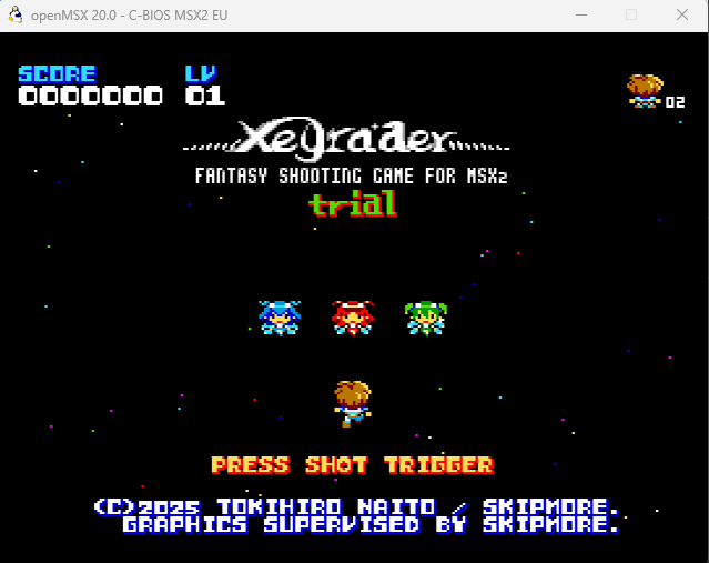 MSX2 XeGrader Trial Version Released : プログラミング指南