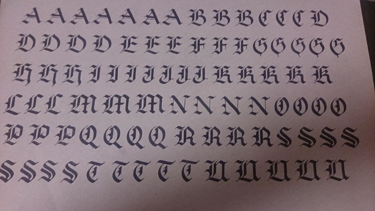 カリグラフィー 練習報告 珈琲とカリグラフィーのある生活