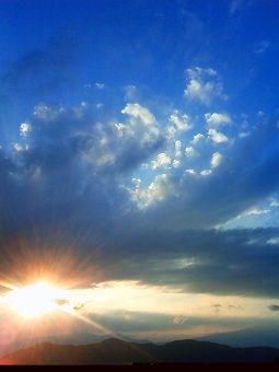 afterglow的夕焼け
