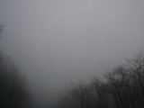 濃霧の美笛峠