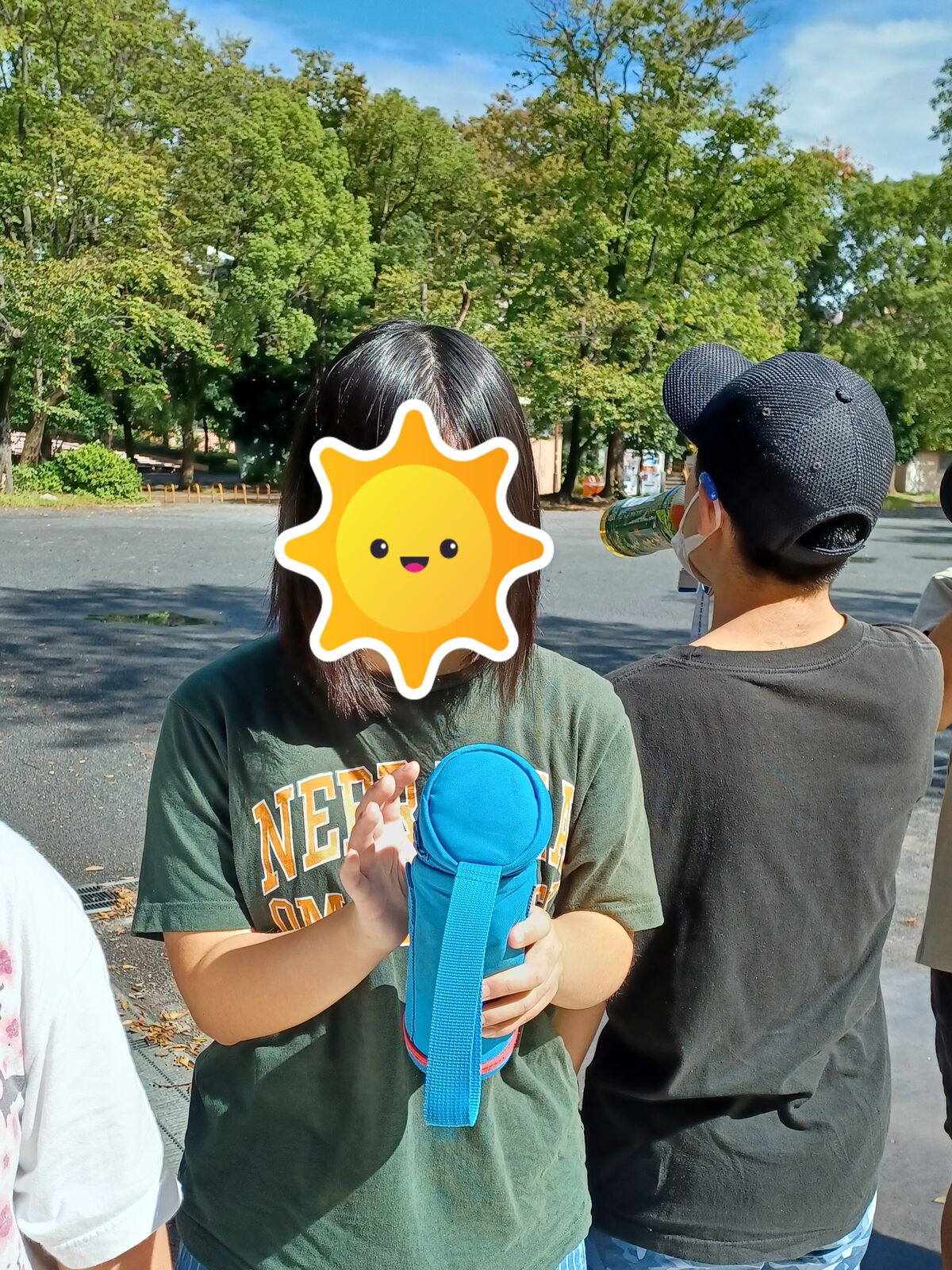 訓練開始前水分補給