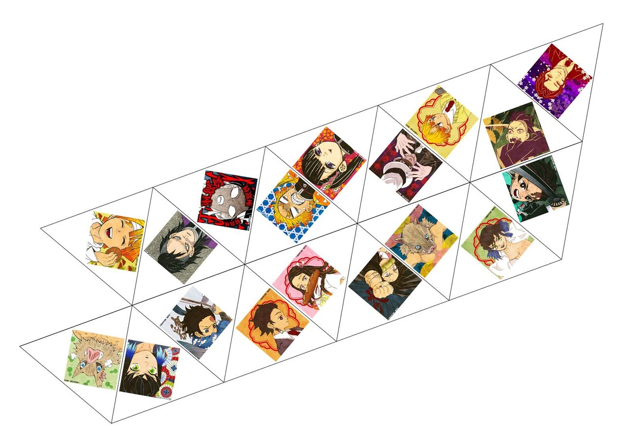 鬼滅の刃 六角返し Handmade