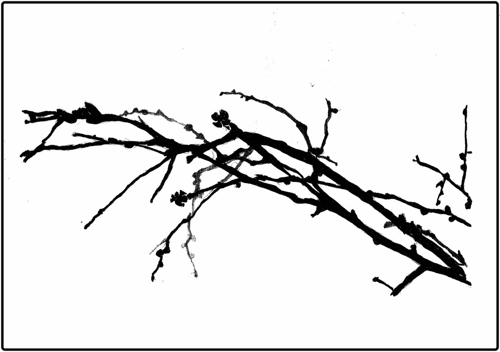 水墨画 福　漢字の書道作品 黒いフレーム 水墨画 福 漢字の書道作品 黒いフレーム - メルカリ