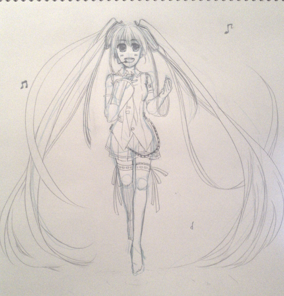 初書き初音ミクちゃん 望月倫の漫画制作ブログ 初書き初音ミクちゃん 望月倫の漫画制作ブログ