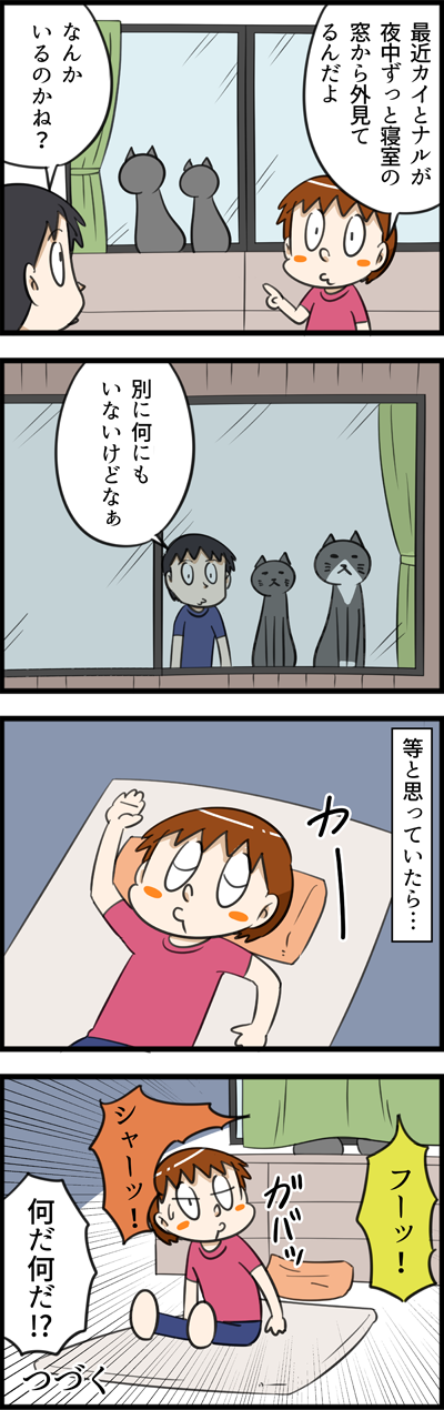 夜中に訪れる謎の来訪者