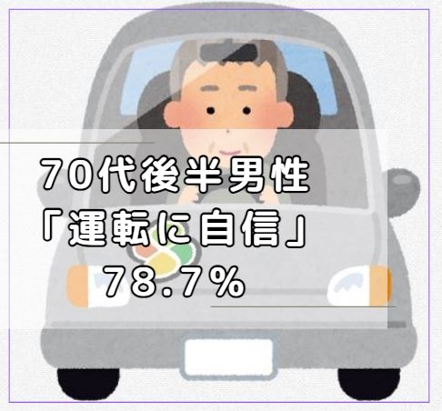 70代後半男性「運転に自信」78.7%。 高齢ほど自信がある人が増える傾向ってほんと?
