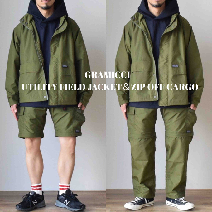 GRAMICCI】UTILITY FIELD JACKET＆ZIP OFF CARGO : comoda-明石