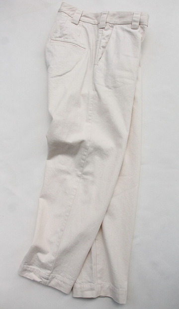 bettaku ”Cotton Drill Pants OFF WHITE” (7)