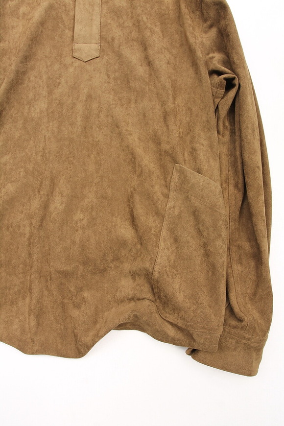 Arbre ”Fake Suede LS PO Shirt OLIVE” 2308026 (2)3
