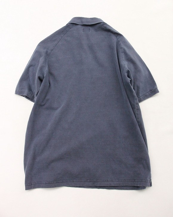 CANDIDUM ”Cotton Jersey Raglan SS Polo NAVY”250607 (6)