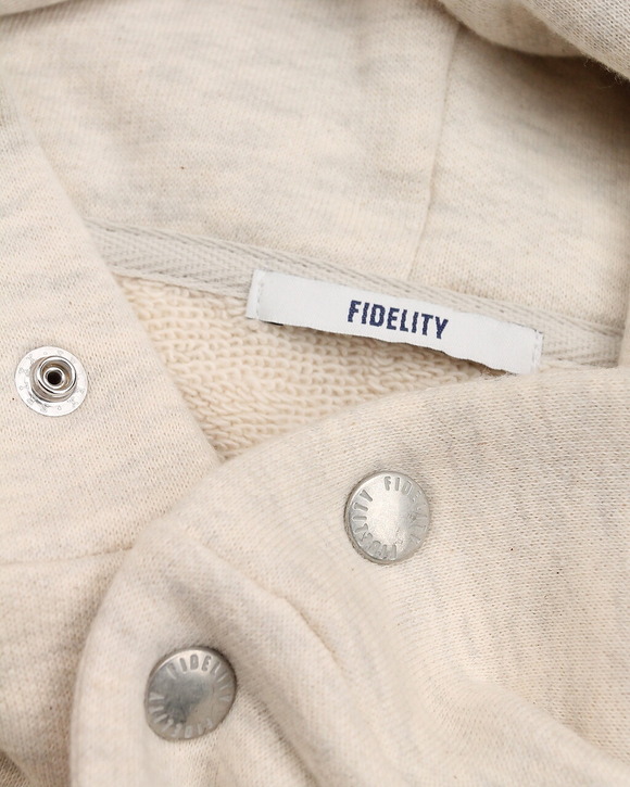 FIDELITY ”Loop Wheel Sweat Snap Parka NATURAL”250904 (7)