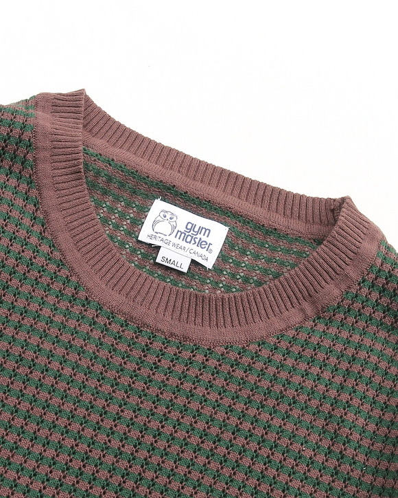 GYMMASTER ”Mesh Knit CN BROWN GREEN” 260502 (2)