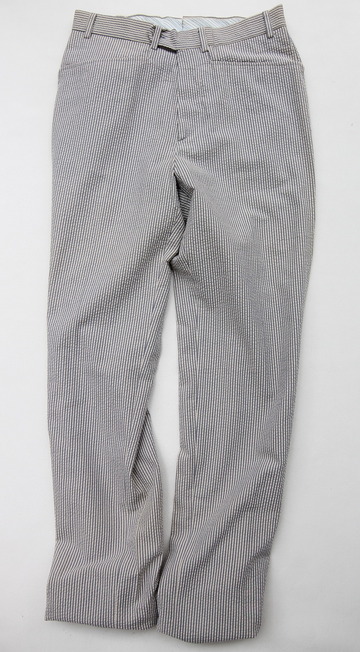 Mabitex Seersucker Tepered Pants BEIGE X GREY (7)