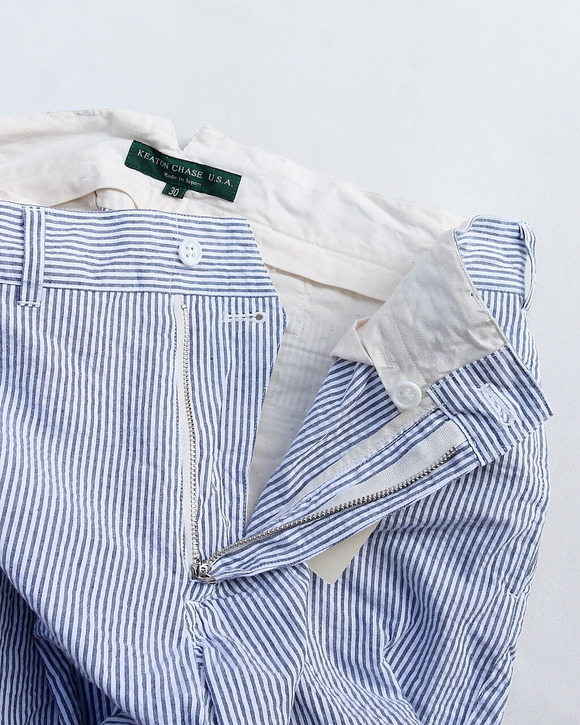 KEATON CHASE ”Bermuda Short 40s Seersucker Stripe” 260528 (6)