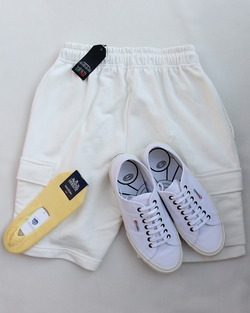 HALISON ”AMERICAN Sea Island Cotton Boat Socks YELLOW” (3)