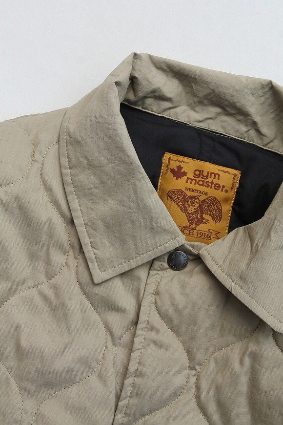 GYMMASTER ”Rip Stop Quilting Jacket BEIGE”231025