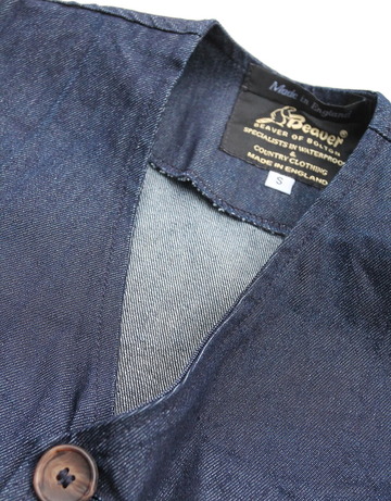 Beaver Simple DENIM Vest INDIGO (6)