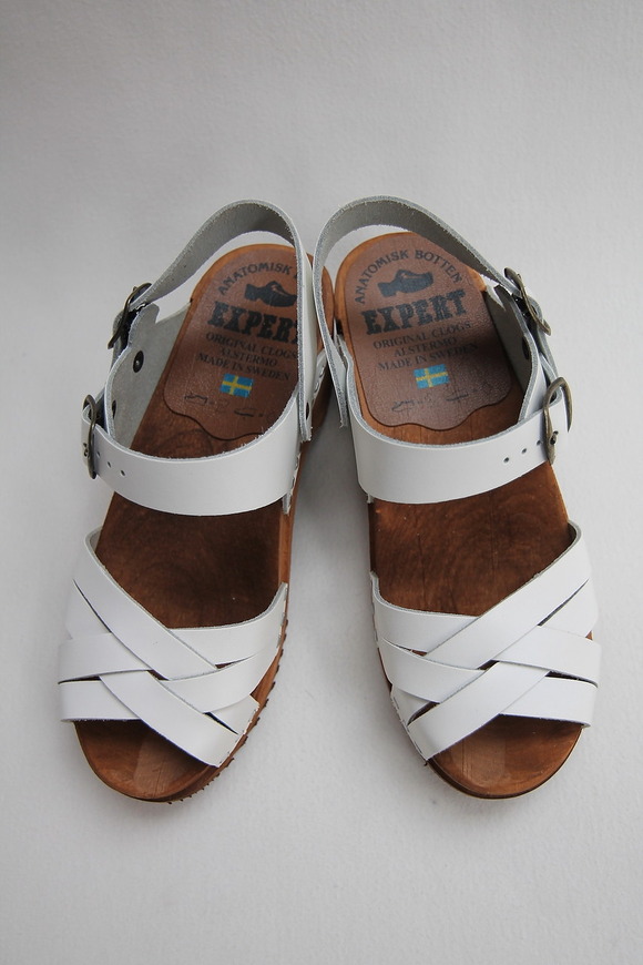 EXPERT Reguler Heel Sandal Strap WHITE Leather