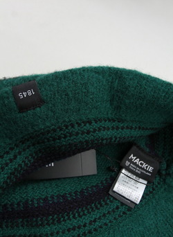 MACKIE Boiled Wool Knit Hat BLACK WATCH (3)