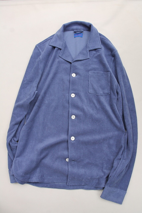 Less garcons faciles ”Organic terry cotton Shirt NIGHT SHADOW”