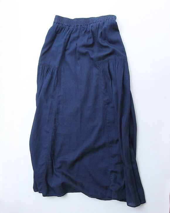 LE BON ”Gauze Gypsy Skirt INDIGO” 260526 (3)