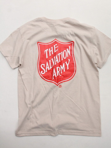Salvation ARMY T Shirt SAND W Shield F&B (3)