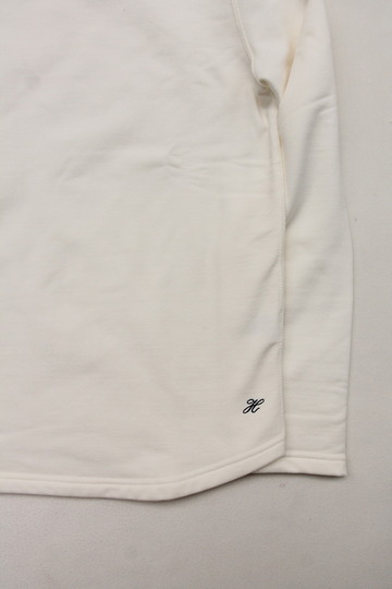 Harriss Cotton Bind Boat Neck SW Shirt NATURAL (3)