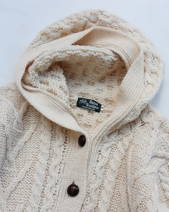 Dublin Knitwear ”Fisherman Hoodie NATURAL”251119 (2)