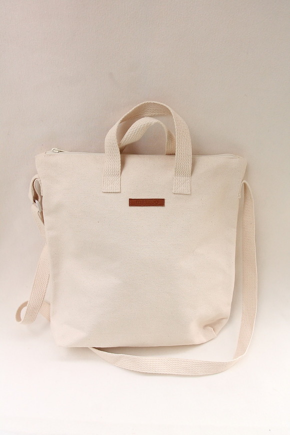 ma moo 2 Way Tote Bag NATURAL