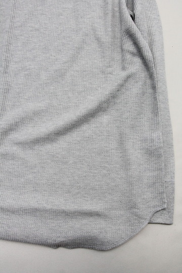 JE MORGAN ”Waffle Round Raglan Tee MOKU GREY” (3)