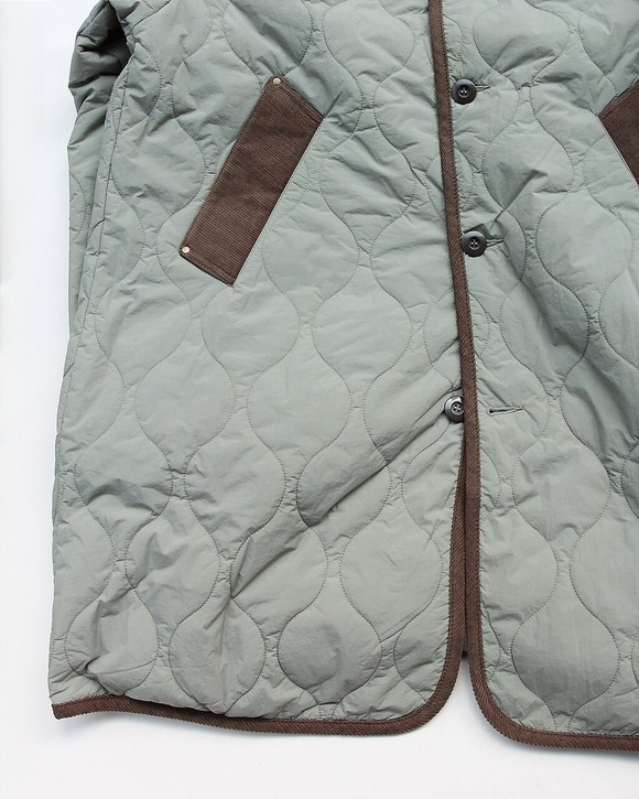 ARMY TWILL ”Quilting Field Coat KHAKI”251014 (3)