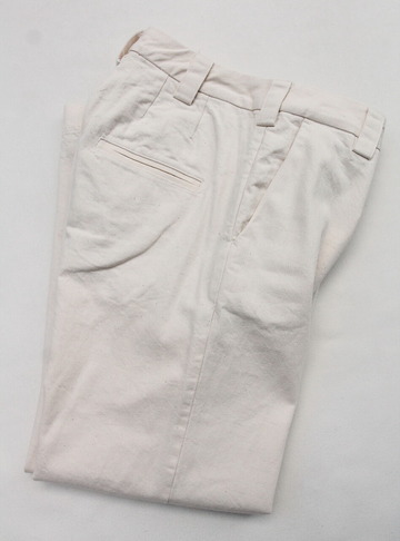 bettaku ”Cotton Drill Pants OFF WHITE”