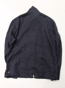 Arbre Linen Zip Jacket NAVY (5)