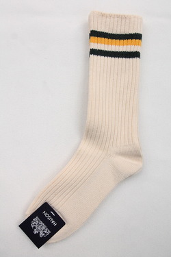 HALISON Organic Cotton IVY Crew Socks YELLOW GREEN (2)