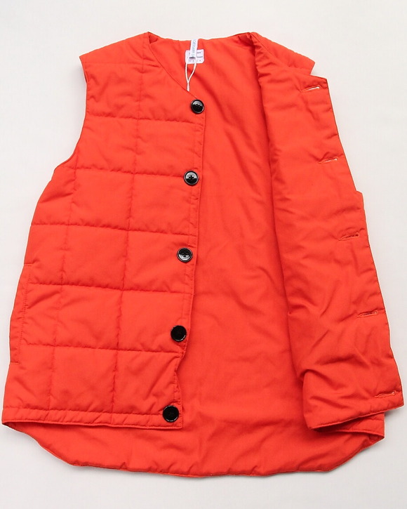 NOUN ”Quilt Vest Cotton ORANGE”251110 (4)
