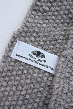 Black Sheep Hand Knit Tie GREY (3)