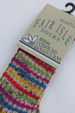 GRANGE CRAFT ”Fair Isle Socks  No 45” (2)