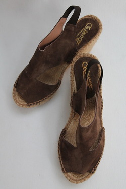 Calzanor Suede Thick Wedge BROWN (2)
