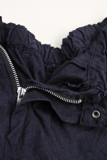 Au Brai Chic BRITAIN ”Work Shorts emblem Irish Linen NAVY” (3)